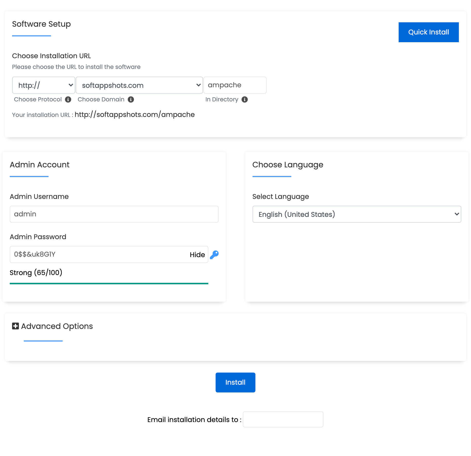 Ampache Install Options
