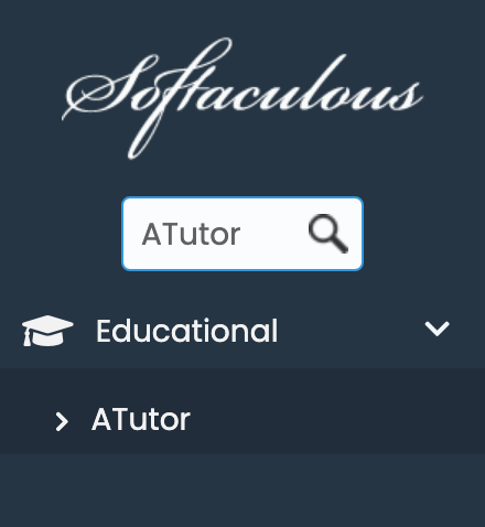 ATutor in Softaculous