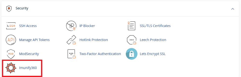 Imunify360 in cPanel