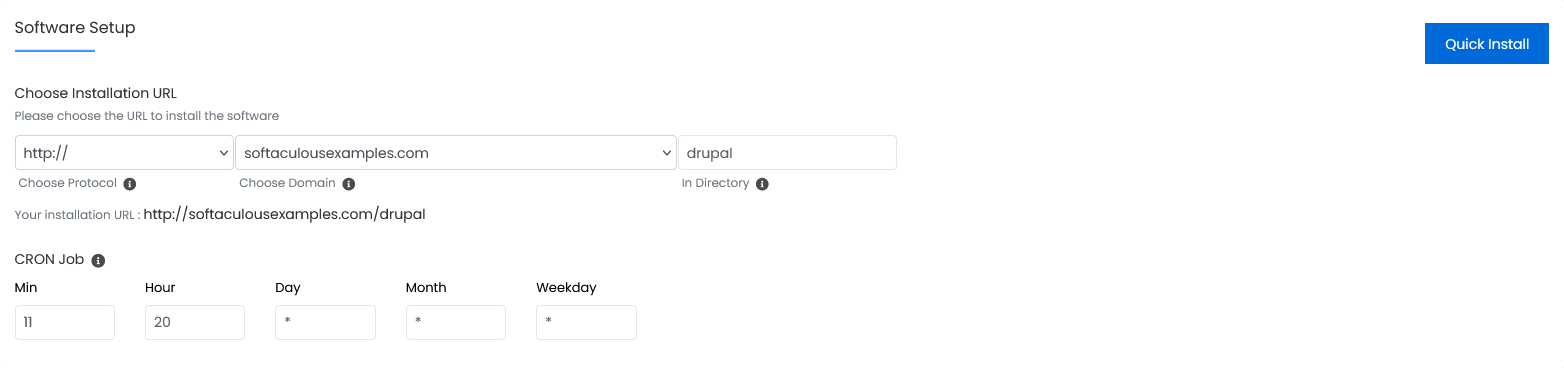 Drupal CMS Install Options