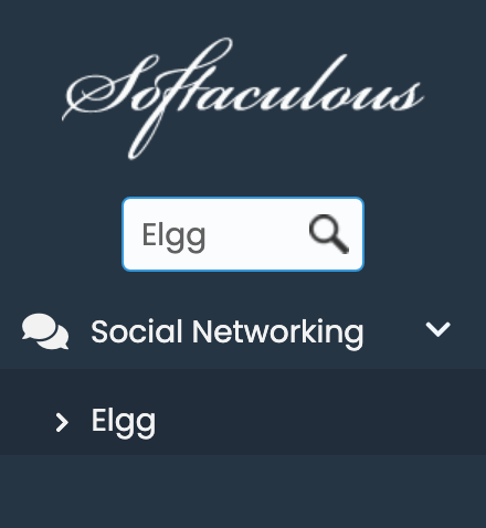 Elgg in Softaculous