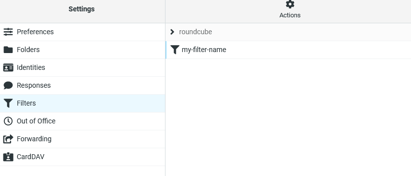 Filter List