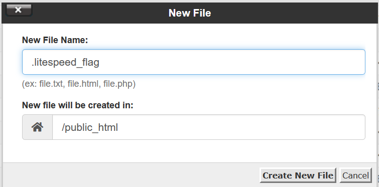 Create flag file