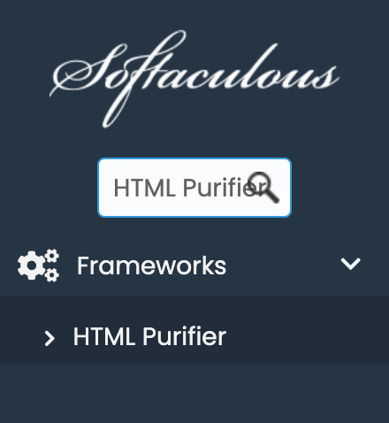 HTML Purifier in Softaculous
