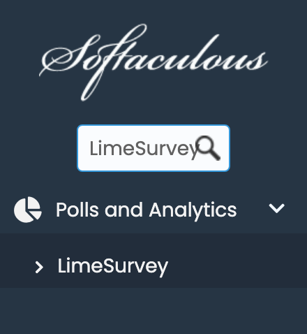 LimeSurvey in Softaculous