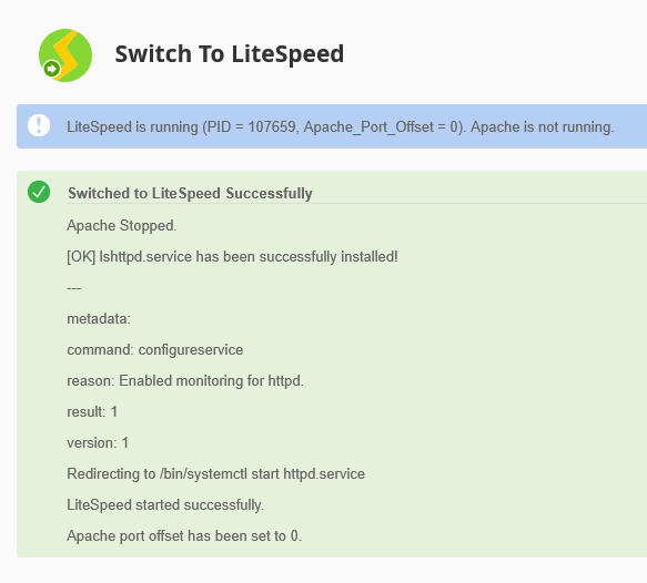 Litespeed Running