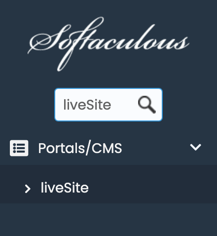 liveSite in Softaculous