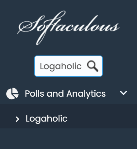 Logaholic in Softaculous