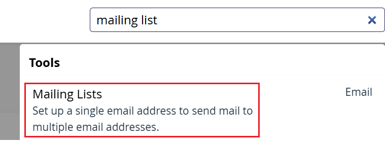 Mailing Lists in cPanel