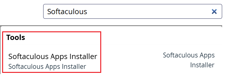 cPanel Softaculous Search