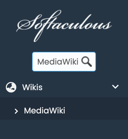 MediaWiki in Softaculous