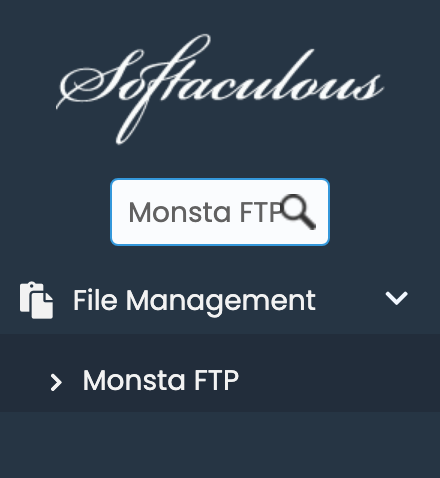 Monsta FTP in Softaculous