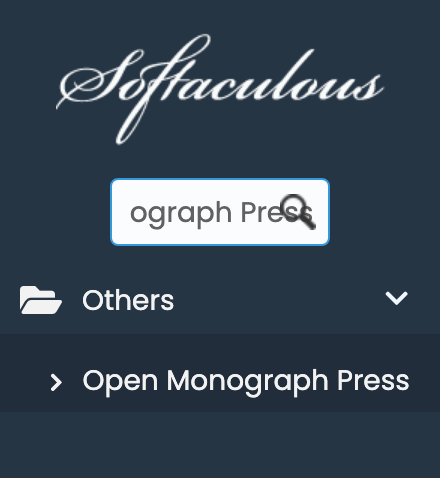Open Monograph Press in Softaculous