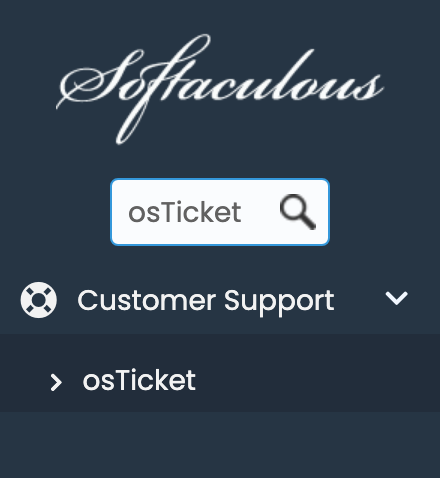 osTicket in Softaculous