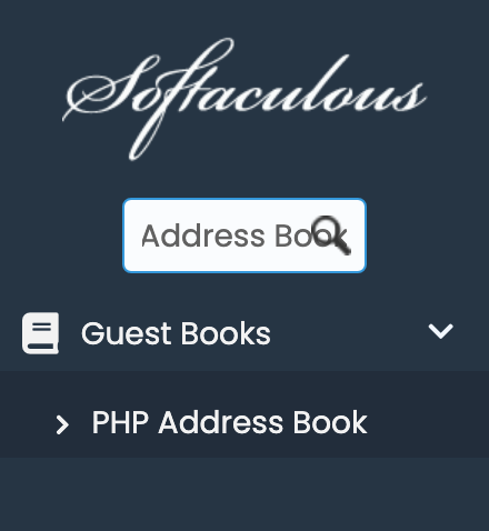 PHP Address Book in Softaculous