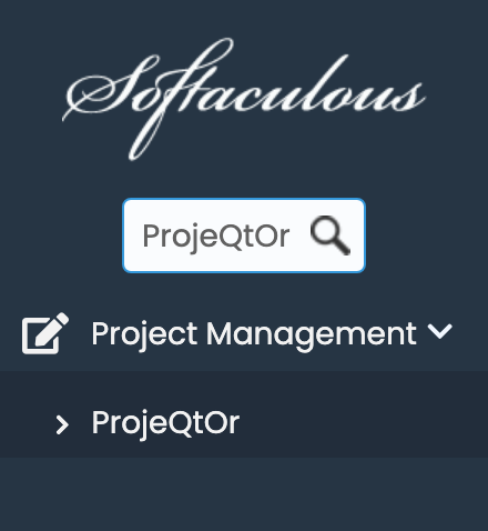 ProjeQtOr in Softaculous