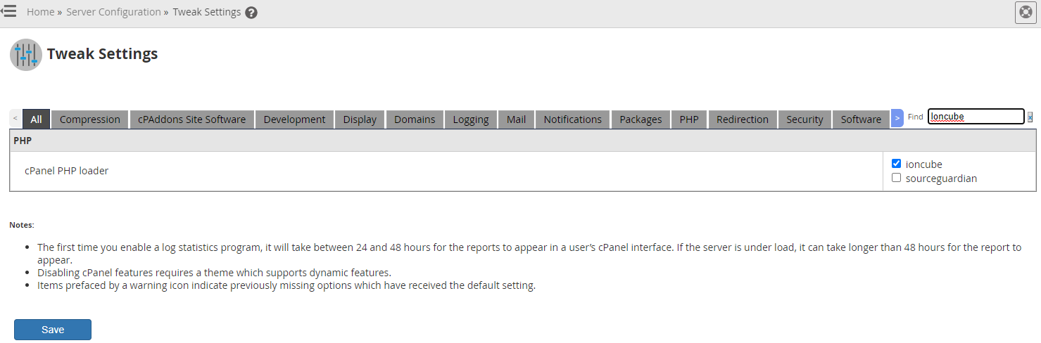 Enable ionCube