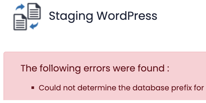 Softaculous Staging/Cloning Error
