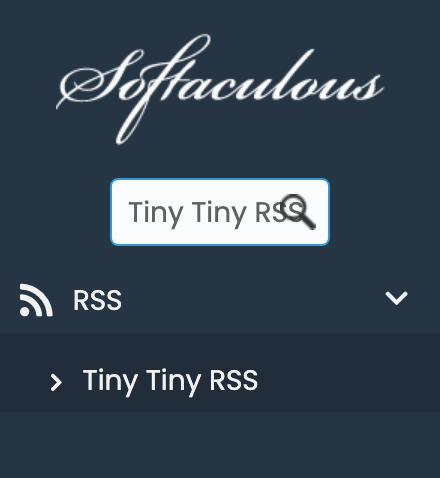 Tiny Tiny RSS in Softaculous