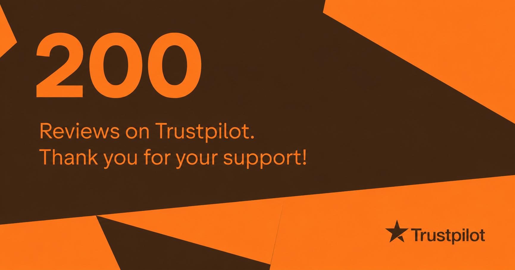 200+ Trustpilot Reviews Thank You