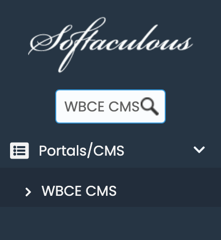 WBCE CMS in Softaculous